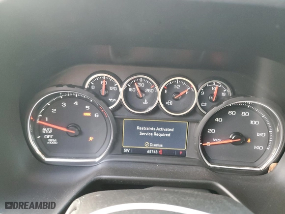 2021 Chevrolet Tahoe LT with VIN 1GNSCNKD8MR147897, listed as a Copart auction lot 43267805 with 65,743 mi miles and Salvage Title. Bid and sale history available at carsss.com. Image 9.