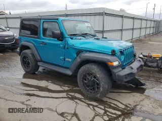 2020 Jeep Wrangler Sport S with VIN 1C4GJXAN3LW202881, listed as a Copart auction lot 53706335 with 47,743 mi miles and Salvage title. Bid and sale history available at DreamBid. Image 4.