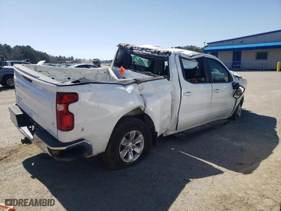 2019 Chevrolet Silverado 1500 LT with VIN 1GCPWCED8KZ129256, listed as a Copart auction lot 47818285 with 127,907 mi miles and Salvage Title. Bid and sale history available at carsss.com. Image 3.