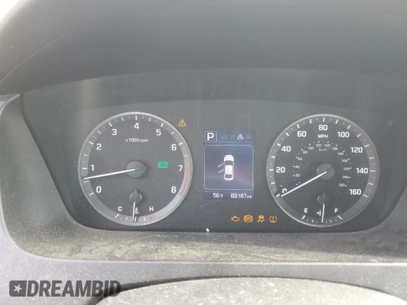 2017 Hyundai Sonata Sport with VIN 5NPE34AF7HH449293, listed as a Copart auction lot 46923095 with 83,187 mi miles and Salvage Title. Bid and sale history available at DreamBid. Image 9.