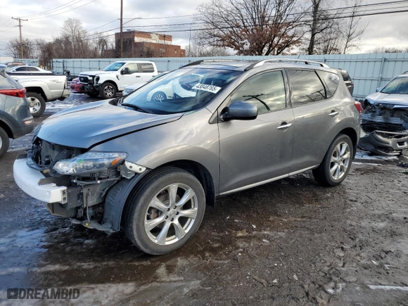 2014 Nissan Murano SL with VIN JN8AZ1MW3EW527618, listed as a Copart auction lot 43048765 with 106,692 mi miles and Salvage Title. Bid and sale history available at carsss.com. Image 1.