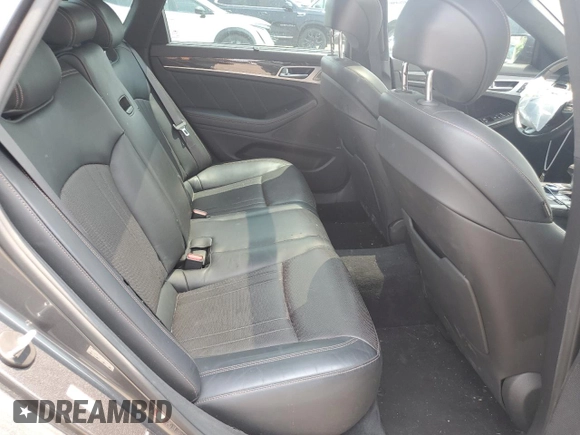 2018 Genesis G80 Sport with VIN KMHGN4JB0JU257124, listed as a Copart auction lot 59428525 with 92,157 mi miles and Salvage title. Bid and sale history available at DreamBid. Image 10.