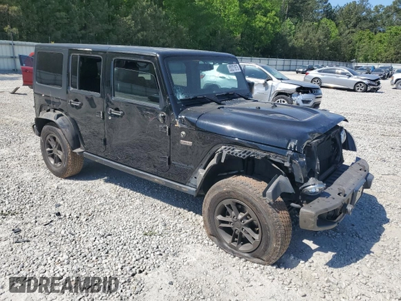 2017 Jeep Wrangler Unlimited 75th Anniversary with VIN 1C4HJWEG4HL531334, listed as a Copart auction lot 53371875 with 89,529 mi miles and Salvage title. Bid and sale history available at DreamBid. Image 4.