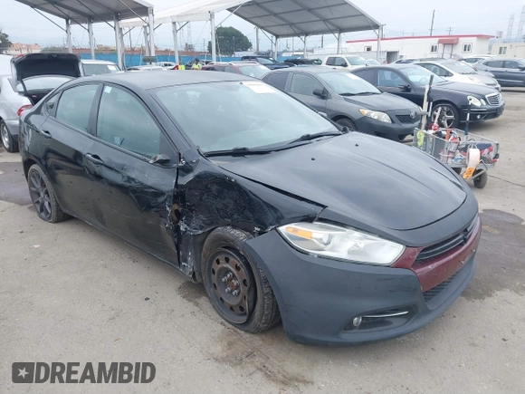 2016 Dodge Dart SXT with VIN 1C3CDFBB3GD752298, listed as a IAAI auction lot 41884295 with 61,736 mi miles. Bid and sale history available at carsss.com. Image 1.