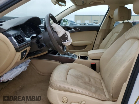2015 Audi A6 Premium Plus with VIN WAUFGAFC2FN036066, listed as a Copart auction lot 54968875 with Not provided miles and Salvage title. Bid and sale history available at DreamBid. Image 7.