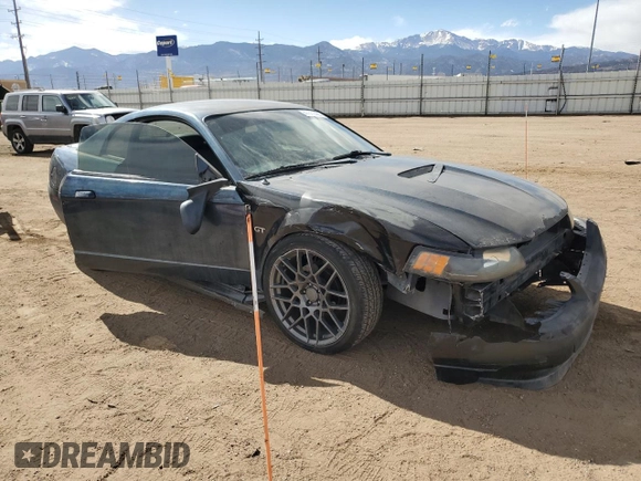 2000 Ford Mustang GT with VIN 1FAFP42X1YF257271, listed as a Copart auction lot 47665405 with 120,547 mi miles and Salvage Title. Bid and sale history available at carsss.com. Image 4.