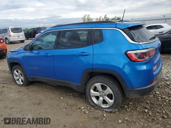2018 Jeep Compass Altitude with VIN 3C4NJDBB1JT393536, listed as a Copart auction lot 57958345 with 67,612 mi miles and Clean title. Bid and sale history available at DreamBid. Image 2.
