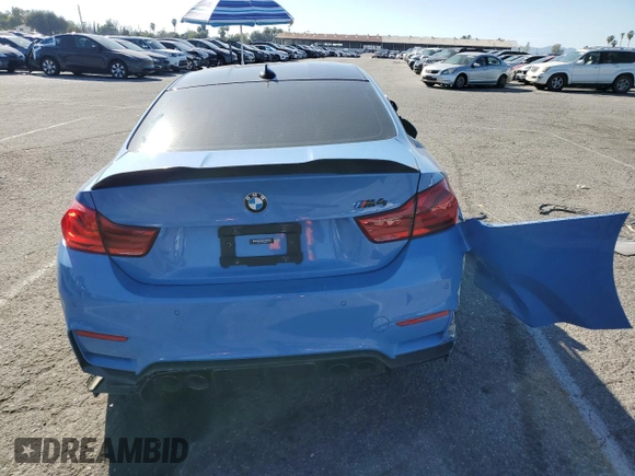 2018 BMW M4 z VIN WBS4Y9C50JAA85547, wystawiony jako Copart lot #45412975 z przebiegiem Nie podano mil oraz Szkoda całkowita • Salvage title. Historia ofert i sprzedaży dostępna na DreamBid. Obrazek 6.