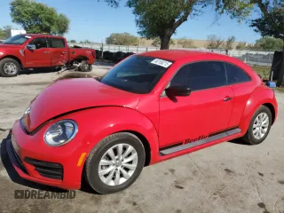 2017 Volkswagen Beetle 1.8T Fleet with VIN 3VWF17AT0HM611256, listed as a Copart auction lot 48166215 with 93,060 mi miles and Salvage Title. Bid and sale history available at carsss.com. Image 1.