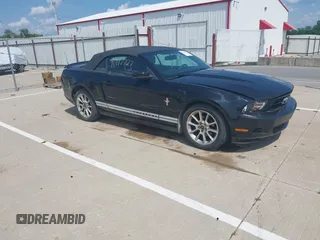 2010 Ford Mustang V6 with VIN 1ZVBP8EN3A5133117, listed as a IAAI auction lot 40117727 with 79,384 mi miles. Bid and sale history available at carsss.com. Image 1.