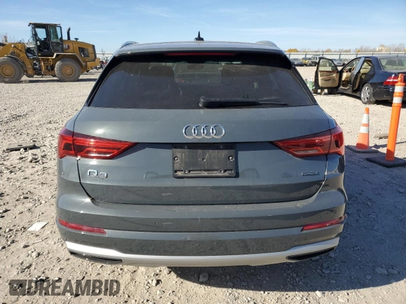 2019 Audi Q3 Premium Plus with VIN WA1BECF37K1082412, listed as a Copart auction lot 77412624 with 33,398 mi miles and Salvage Title. Bid and sale history available at carsss.com. Image 6.