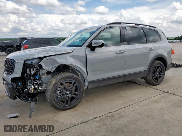 2024 Kia Telluride SX X-Line with VIN 5XYP5DGC0RG559059, listed as a Copart auction lot 64821515 with 15,839 mi miles and Salvage title. Bid and sale history available at DreamBid. Image 1.
