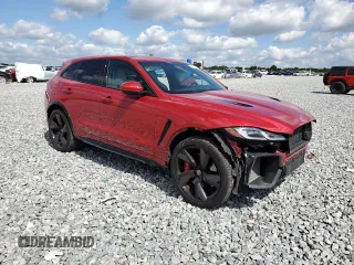 2023 Jaguar F-Pace SVR with VIN SADCZ2EEXPA708753, listed as a Copart auction lot 53111765 with 51,378 mi miles and Salvage Title. Bid and sale history available at DreamBid. Image 4.