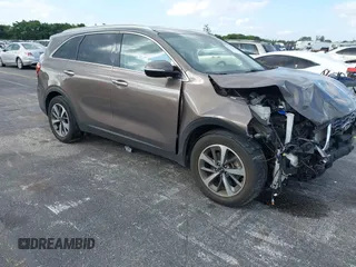 2019 Kia Sorento EX Sport V6 with VIN 5XYPH4A56KG525795, listed as a IAAI auction lot 41321008 with 66,583 mi miles. Bid and sale history available at carsss.com. Image 1.