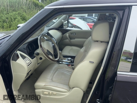 2014 Infiniti QX80 with VIN JN8AZ2NE3E9064938, listed as a IAAI auction lot 42447609 with Not provided miles and . Bid and sale history available at DreamBid. Image 5.