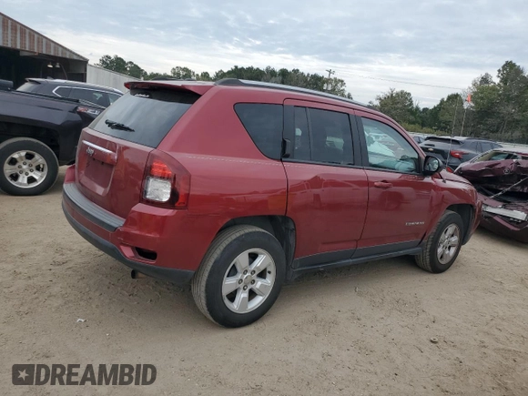 2017 Jeep Compass Sport with VIN 1C4NJCBB9HD131760, listed as a Copart auction lot 74073294 with 160,398 mi miles and Salvage Title. Bid and sale history available at carsss.com. Image 3.