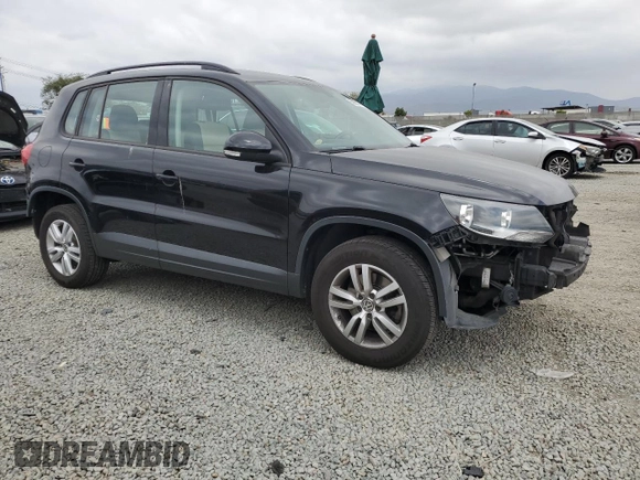 2017 Volkswagen Tiguan S with VIN WVGAV7AX6HK001501, listed as a Copart auction lot 55836315 with 116,052 mi miles and Salvage Title. Bid and sale history available at DreamBid. Image 4.