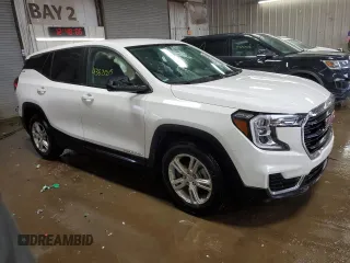 2022 GMC Terrain SLE with VIN 3GKALMEV7NL292512, listed as a Copart auction lot 43521215 with 227,329 mi miles and Salvage Title. Bid and sale history available at carsss.com. Image 4.