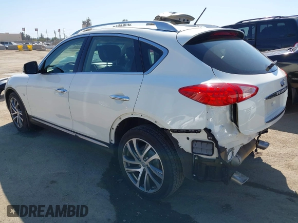 2017 Infiniti QX50 with VIN JN1BJ0RPXHM389985, listed as a IAAI auction lot 42002390 with 29,133 mi miles. Bid and sale history available at carsss.com. Image 3.