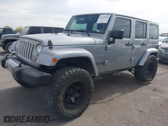 2018 Jeep Wrangler Unlimited Sahara with VIN 1C4BJWEG6JL817231, listed as a IAAI auction lot 42225248 with 68,015 mi miles and . Bid and sale history available at DreamBid. Image 2.