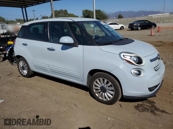 2014 FIAT 500L Easy with VIN ZFBCFABH7EZ023964, listed as a Copart auction lot 72838314 with 87,956 mi miles and Salvage Title. Bid and sale history available at carsss.com. Image 4.