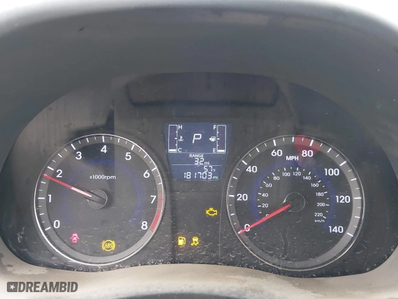 2015 Hyundai Accent GLS with VIN KMHCT4AE0FU927177, listed as a IAAI auction lot 41559026 with 181,703 mi miles. Bid and sale history available at carsss.com. Image 7.