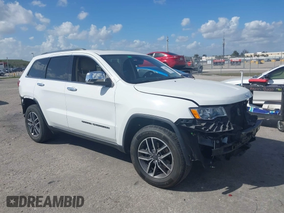 2020 Jeep Grand Cherokee Limited with VIN 1C4RJEBG8LC280832, listed as a IAAI auction lot 41565912 with 41,766 mi miles. Bid and sale history available at carsss.com. Image 1.