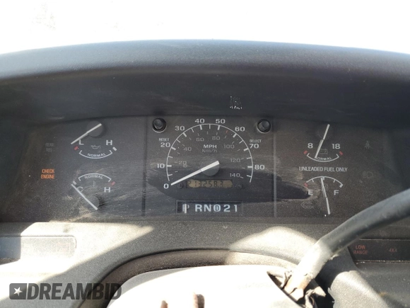 1992 Ford F-150 with VIN 1FTEX15N5NKA30134, listed as a Copart auction lot 76131814 with 213,258 mi miles and Salvage Title. Bid and sale history available at carsss.com. Image 9.