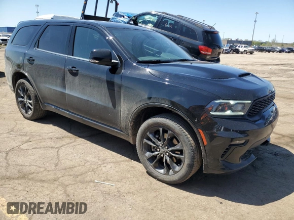 2022 Dodge Durango GT Plus with VIN 1C4RDJDG5NC212441, listed as a Copart auction lot 55974685 with 26,665 mi miles and Clean title. Bid and sale history available at DreamBid. Image 4.