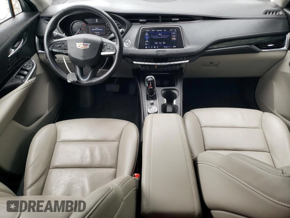 2021 Cadillac XT4 FWD Premium Luxury with VIN 1GYFZCR4XMF050649, listed as a Copart auction lot 58714445 with 33,233 mi miles and Non repairable. Bid and sale history available at DreamBid. Image 8.