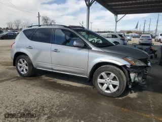 2007 Nissan Murano SL with VIN JN8AZ08T67W526041, listed as a Copart auction lot 45974875 with 188,552 mi miles and Salvage Title. Bid and sale history available at carsss.com. Image 4.