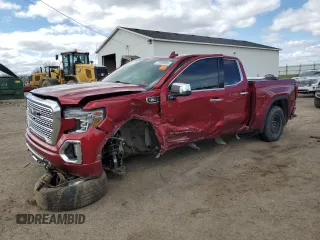 2021 GMC Sierra 1500 Denali z VIN 3GTU9FET3MG303529, wystawiony jako Copart lot #51909895 z przebiegiem Nie podano mil oraz Nie do naprawy • Non repairable. Historia ofert i sprzedaży dostępna na DreamBid. Obrazek 1.