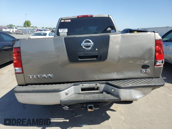 2006 Nissan Titan SE with VIN 1N6AA06A66N527552, listed as a Copart auction lot 52979735 with 218,731 mi miles and Salvage title. Bid and sale history available at DreamBid. Image 6.