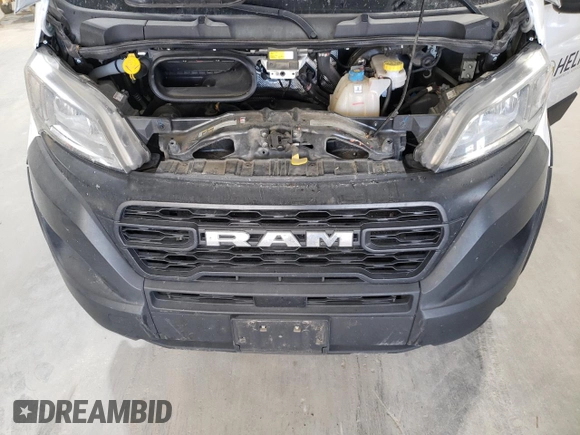 2023 Ram ProMaster Cargo with VIN 3C6MRVHG7PE510280, listed as a Copart auction lot 76764844 with 81,689 mi miles and Salvage Title. Bid and sale history available at carsss.com. Image 12.