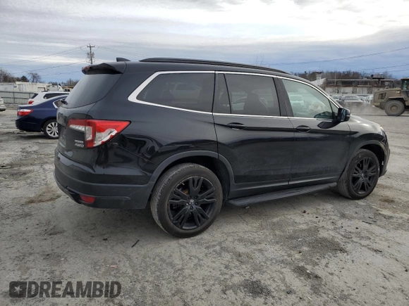 2021 Honda Pilot Special Edition with VIN 5FNYF6H24MB029437, listed as a Copart auction lot 48829155 with 60,875 mi miles and Salvage Title. Bid and sale history available at DreamBid. Image 3.