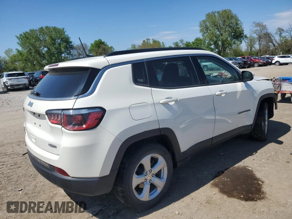 2019 Jeep Compass Latitude with VIN 3C4NJCBB7KT854959, listed as a Copart auction lot 55556235 with 53,470 mi miles and Salvage title. Bid and sale history available at DreamBid. Image 3.