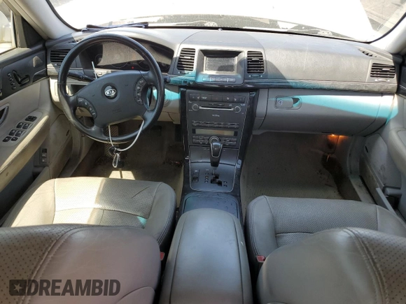 2007 Kia Amanti with VIN KNALD125775127791, listed as a Copart auction lot 52258745 with 226,896 mi miles and Salvage Title. Bid and sale history available at carsss.com. Image 8.