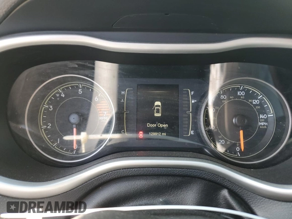 2016 Jeep Cherokee Altitude with VIN 1C4PJLAB2GW291427, listed as a Copart auction lot 52993635 with 129,912 mi miles and Salvage title. Bid and sale history available at DreamBid. Image 9.