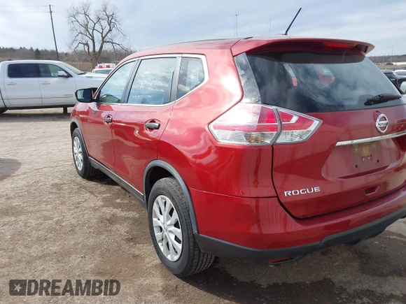 2016 Nissan Rogue S with VIN JN8AT2MT0GW008090, listed as a IAAI auction lot 41662241 with 66,593 mi miles. Bid and sale history available at carsss.com. Image 3.