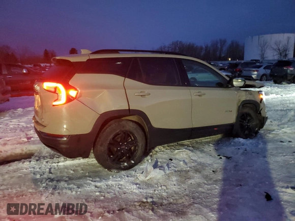 2022 GMC Terrain AT4 with VIN 3GKALYEV1NL309263, listed as a Copart auction lot 46481495 with 36,597 mi miles and Salvage Title. Bid and sale history available at DreamBid. Image 3.