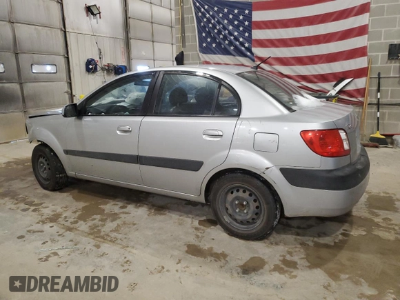 2008 Kia Rio LX with VIN KNADE123886386205, listed as a Copart auction lot 46245725 with Not Provided miles and Salvage Title. Bid and sale history available at DreamBid. Image 2.