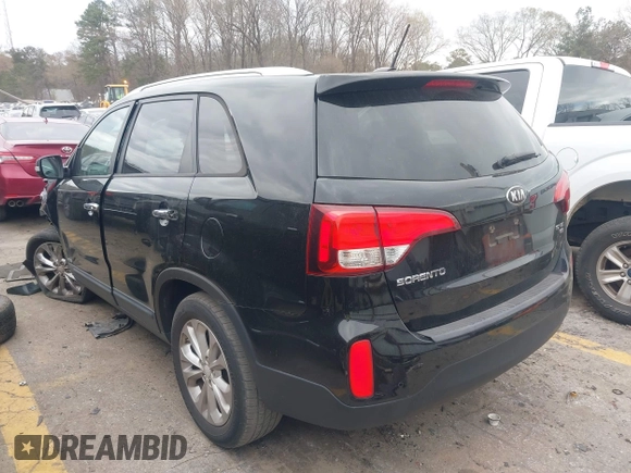 2014 Kia Sorento EX with VIN 5XYKUDA79EG431440, listed as a IAAI auction lot 41850576 with 103,758 mi miles. Bid and sale history available at carsss.com. Image 3.