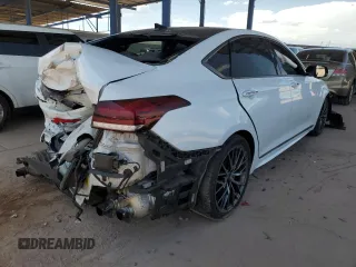 2018 Genesis G80 Sport z VIN KMHGN4JB3JU232931, wystawiony jako Copart lot #63429655 z przebiegiem 87 311 mil mil oraz Szkoda całkowita • Salvage title. Historia ofert i sprzedaży dostępna na DreamBid. Obrazek 3.