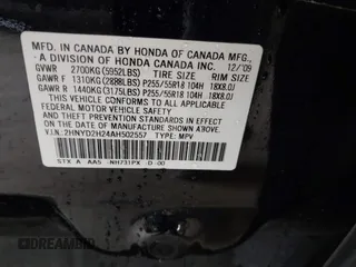 2010 Acura MDX z VIN 2HNYD2H24AH502557, wystawiony jako IAAI lot #42354867 z przebiegiem 124 742 mil mil oraz . Historia ofert i sprzedaży dostępna na DreamBid. Obrazek 9.