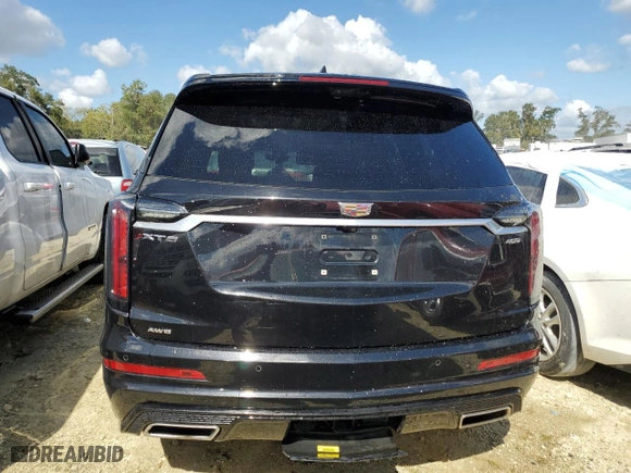 2021 Cadillac XT6 Sport with VIN 1GYKPGRS4MZ108084, listed as a Copart auction lot 75632384 with 0 mi miles and Salvage Title. Bid and sale history available at carsss.com. Image 6.