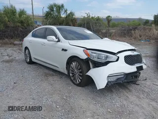 2015 Kia K900 Luxury with VIN KNALW4D44F6018536, listed as a IAAI auction lot 41795388 with 83,188 mi miles. Bid and sale history available at carsss.com. Image 1.