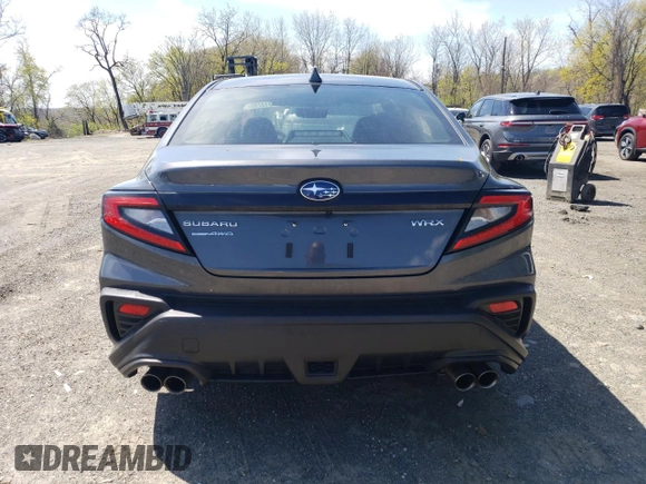 2024 Subaru WRX with VIN JF1VBAB66R9808388, listed as a Copart auction lot 54313795 with 9,666 mi miles and Salvage title. Bid and sale history available at DreamBid. Image 6.