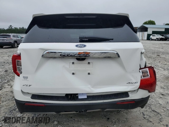 2022 Ford Explorer XLT with VIN 1FMSK8DH6NGB94206, listed as a Copart auction lot 58246175 with 70,498 mi miles and Salvage title. Bid and sale history available at DreamBid. Image 6.