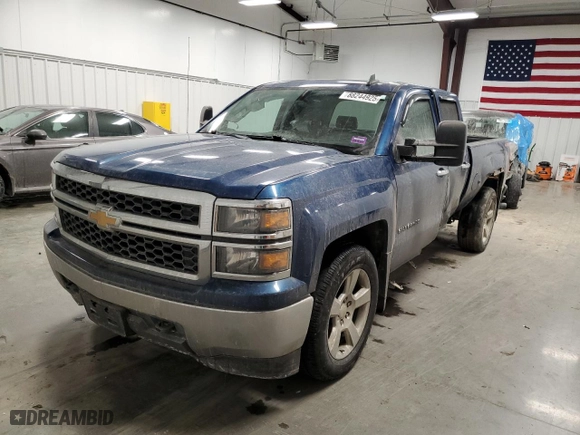 2015 Chevrolet Silverado 1500 LS with VIN 1GCVKPEC7FZ447344, listed as a Copart auction lot 88244925 with 151,101 mi miles and Salvage Title. Bid and sale history available at carsss.com. Image 1.