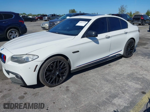 2012 BMW 5 Series 550i with VIN WBAFR9C51CDV58753, listed as a IAAI auction lot 41837245 with 123,119 mi miles and . Bid and sale history available at DreamBid. Image 2.